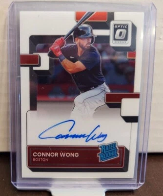 2022 Panini Donruss Optic Connor Wong Rated Rookie Base Auto Red Sox 🔥🔥🔥 - Image 1 of 2