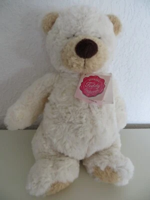 Süßer schnarch, schlaf-Bär, Teddy, Marke: Hermann, weiß, 28 cm, Batteriebetrieb - Bild 1 von 4