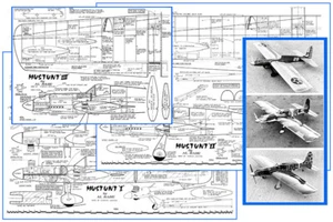 Modellflugzeug Pläne (UC): MUSTUNT I-II-III Modell Stunt für .35 von Al Rabe - Bild 1 von 5