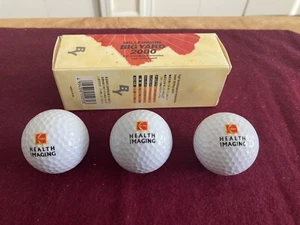NEW Vintage 3 White KODAK Health Imaging Logo GOLF BALLS Big Yard 77 Distance - Picture 1 of 12