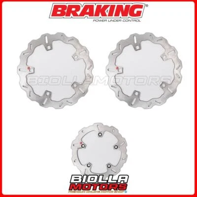 BMW K 1300 S 1300 2009 - 2015 FRONT + REAR BRAKING BRAKE DISC KIT [W - Image 1 of 4