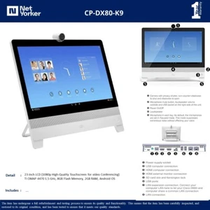 NOB Cisco Webex CP-DX80-K9 Videokonferenz Touchscreen Monitor - Versand am selben Tag - Bild 1 von 1
