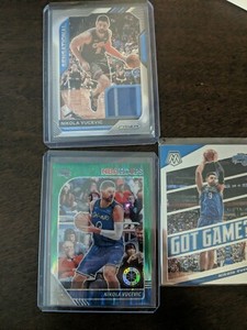2019-20 Panini NBA Hoops Green /99 Nikola Vucevic #142 lot(4) Prizm Jersey card