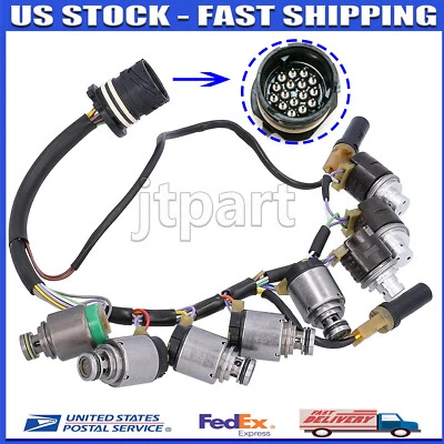 5HP24A Transmission Solenoid w/ Harness for Audi A6 A8 BMW 5 7 X5 JAGUAR XJ8 XK8 - Image 1 of 4