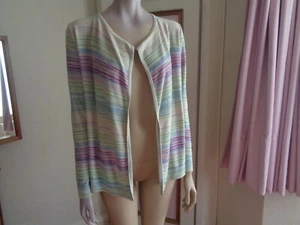 EAST LONG SLEEVE EDGE~EDGE CARDIGAN COTTON~VISCOSES SIZE 8~~25"L~BNWOT - Picture 1 of 5