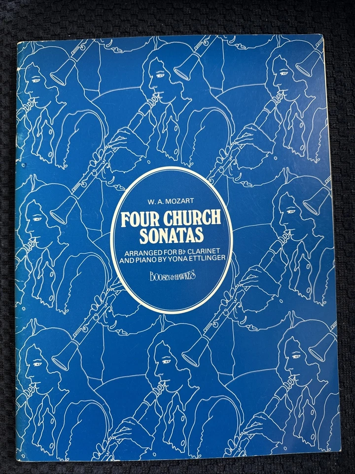Four Church Sonatas .W.A. Mozart for b flat clarinet and piano - Image 1 of 1