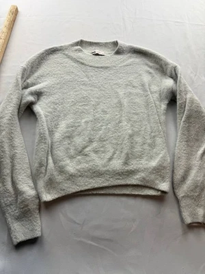 SO Suéter Para Mujer Gris Medio Tejido Manga Larga Cuello Redondo Pullover Informal Foto 1 de 4
