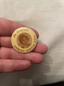 Pinback muñeca Shirley Temple vintage AN ORIGINAL - Imagen 1 de 2