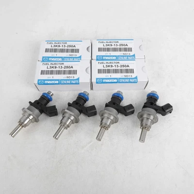 4x For Mazda Speed 3 6 CX-7 Turbo 2.3L Fuel Injector L3K9-13-250A E7T20171 Foto 1 de 4