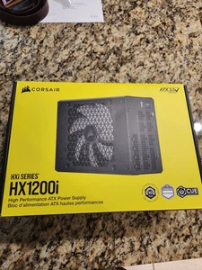 NEW NEW CORSAIR HX1200i 1200W Fully Modular Ultra-Low Noise ATX Power Supply PSU - Picture 1 of 3