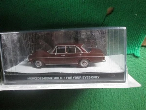 MERCEDES-BENZ 200D FOR YOUR EYES ONLY (JAMES BOND CAR COLLECTION) LOT Y42 NEW - Picture 1 of 1