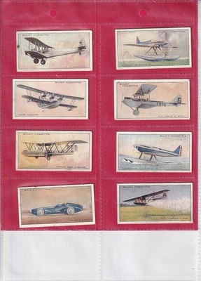WILLS - SPEED (ORIGINAL ISSUE) - ISSUED 1930 - 8 CARDS - LOW NOS. - Image 1 of 2