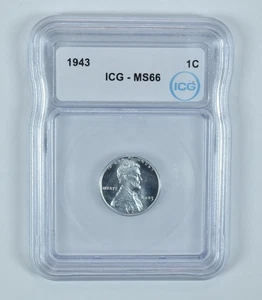 1943 Lincoln Wheat Cent MS66 ICG *0185 - Picture 1 of 5