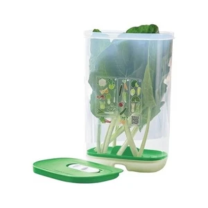 New!!!Tupperware Fridgesmart Vertical Tall Container Fruit & Veggie Keeper 3 Qt - Picture 1 of 5