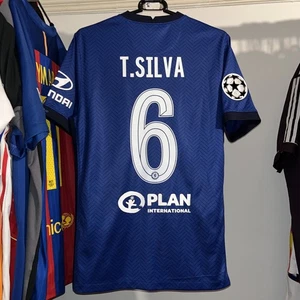 Chelsea 2020/21 Nike Heim Fußball Trikot UCL Finale Thiago Silva 6 Herren Small - Bild 1 von 10