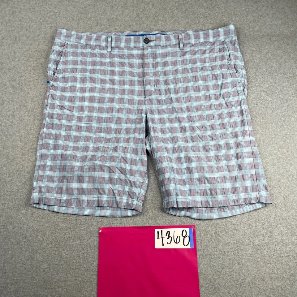 Tommy Bahama Pantalones Cortos Para Hombres 42 Azul A Cuadros Rendimiento Nylon Chino Exterior Hombres *44 Foto 1 de 4