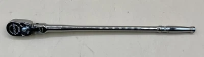 SNAP-ON TLLF72 1/4" DRIVE CHROME EXTRA-LONG FLEX HEAD RATCHET (MVP033468) - Image 1 of 2