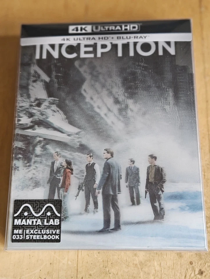 INCEPTION MANTA LAB SINGLE LENTICULAR 4K UHD + BLU-RAY STEELBOOK NEW & SEALED - Image 1 of 4