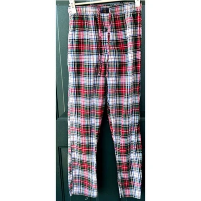 Polo Ralph Lauren Hombre Tartán Cuadros Algodón Franela PJ Pantalones Talla S Navidad Foto 1 de 4