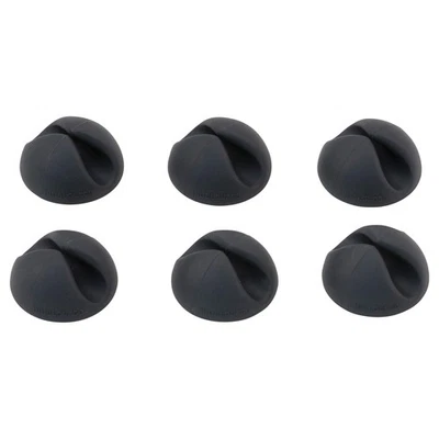 Bluelounge CableDrop, Black Pack of 6 - Image 1 of 3
