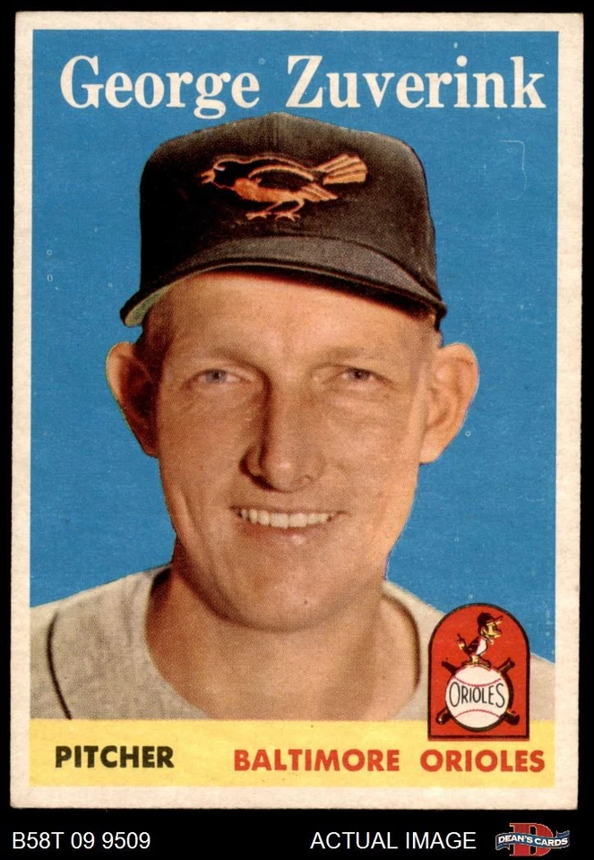 1958 Topps #6 George Zuverink Orioles 5.5 - EX+ - Image 1 of 1