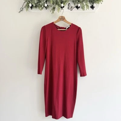 Vince Red 3/4 Sleeve Sheath Dress Medium ZZ2460 - Image 1 of 4