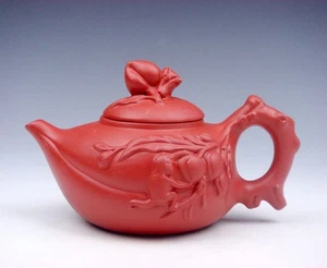 YiXing Zisha Clay Teapot Monkey Holds Peach Overlay Tea Brewing 180ML #07142206 - Picture 1 of 8