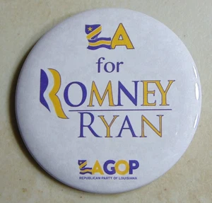 Mitt Romney 2012 Louisiana campaign pin button political - Picture 1 of 1