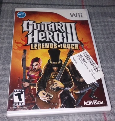 New Sealed Guitar Hero III: Legends of Rock Nintendo Wii 2006 Not For Resale - Image 1 of 3