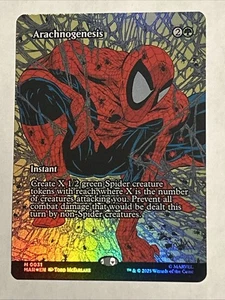Magic the Gathering Spider-Man Arachnogenesis Borderless FOIL MTG M 0031  - Picture 1 of 3