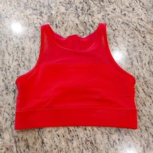 Sujetador deportivo ZYIA ACTIVE para mujer pequeño rojo cremallera malla gimnasio una más repetición ranuras para almohadilla - Imagen 1 de 14