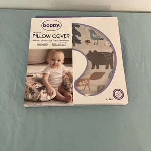 New Boppy Original Pillow Cover Spice Woodland Cotton Blend Fabric 0-12 Months - Picture 1 of 2