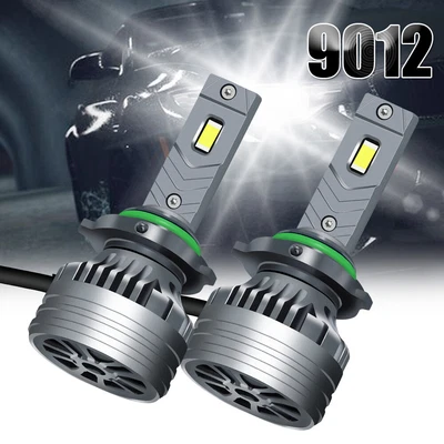 9012 LED Headlight Bulbs Conversion Kit High Low Beam 6500K Super Bright White Foto 1 de 4