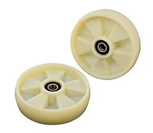 Brandneu Palettenheber Lenkräder Paar mit Lagern NYLON - Bild 1 von 1