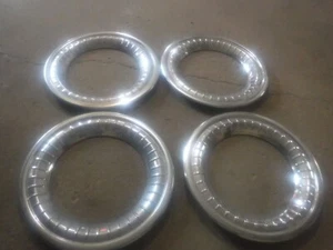 1950's Chevrolet, Pontiac Beauty Trim Rings Used Set Of 4 - Picture 1 of 16