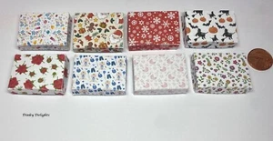 Dolls House Miniature Gift Boxes Variations- Additional Items P&P FREE - Picture 1 of 19