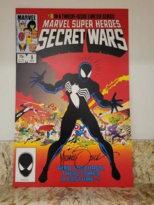 Impresión artística de Marvel Super Heroes Secret Wars #8 firmada por el artista Mike Zeck 11x17 - Imagen 1 de 3