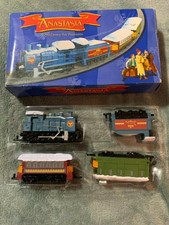 Vintage 1997 Anastasia Christmas Train Set - Engine and Three Cars Tested Works