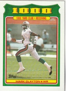 FREE SHIPPING-MINT-1988 Topps 1000 Yard Club Mark Clayton #25 DOLPHINS - Picture 1 of 1
