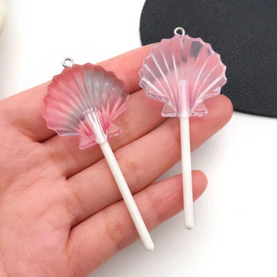 Colgantes de 10 dijes de piruleta con carcasa de acrílico multicolor para hacer joyas hágalo usted mismo Foto 1 de 4