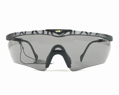 Gafas de sol Uvex vintage Race Across mate negro gris escudo con lente gris claro Foto 1 de 4