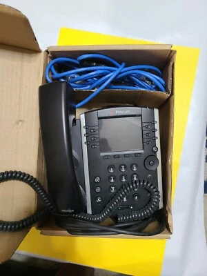 VVX310  DESKTOP  PHONE SERIAL 64167FA4CF6A POLYCOM BUSINESS MADIA PHONE ( 6 LIN - Image 1 of 2