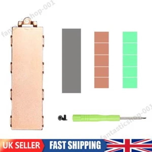 Copper M.2 Heatsink Ultra-thin 0.8mm Heat Radiator for M.2 NVMe 2280 SSD - Afbeelding 1 van 12