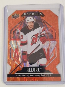 2022-23 Upper Deck Allure Orange Slice Rookie 146 Reilly Walsh New Jersey Devils
