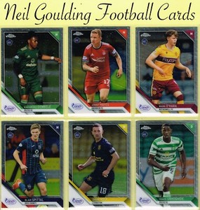 Topps Scottish Premiership 2021-22 ☆ SPFL CHROME ☆ Football Cards #1 to #150