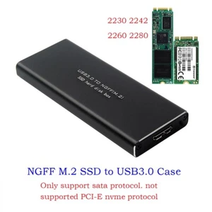 USB3.0 HDD Hard Drive M.2 TO USB SSD SATA High Speed Mobile Disk Box Cases - Picture 1 of 10