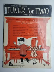 Tunes for Two Duets One Piano Wesley Schaum Solo Series Sheet Music 1963 - Picture 1 of 5