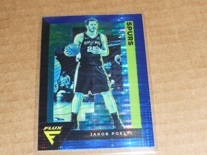 2020/21 Panini FLUX TARGET BLUE PULSAR PRIZM JAKOB POELTL SPURS #161