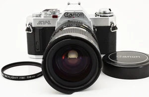 Canon AV-1 SLR Film Camera Black FD 35-70 F2.8-3.5 ssc [Exc+] - Picture 1 of 13
