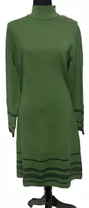 Neu mit Etikett Ann Taylor Pullover schickes Kleid Knopfsaum Streifendetails L mittelschwer Strick - Bild 1 von 8